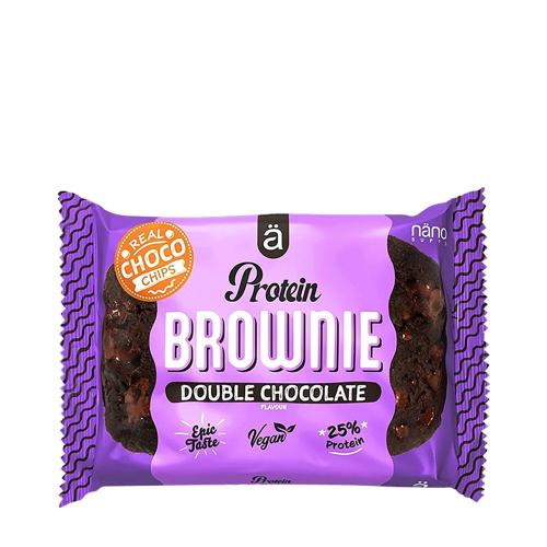 Nanosupps Proteinové brownie - Protein Brownie (60 g, Dvojitá čokoláda)