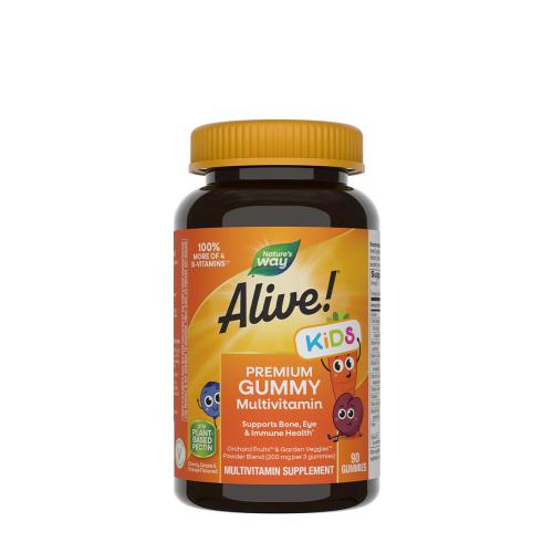 Nature's Way Alive!® Premium Kids Multivitamin Gummy (90 Gumový cukr, Třešeň, pomeranč a hroznové víno)