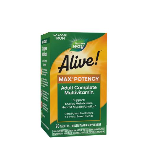 Nature's Way Alive!® Max3 Daily Multivitamin Without Iron (90 Tableta)