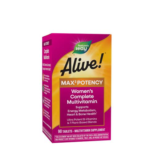 Natures Way Alive!® Max3 Potency Women’s Multivitamin (90 Tableta)