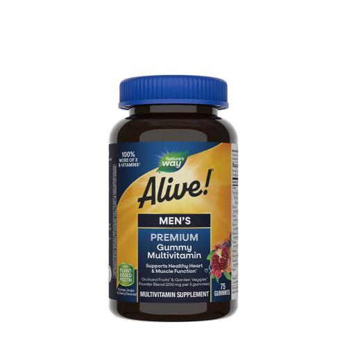 Natures Way Alive!® Premium Men’s Gummy Multivitamin (75 Gumový cukr)