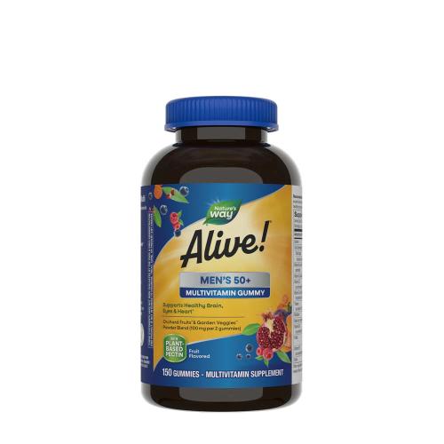 Natures Way Alive!® Men’s 50+ Gummy Multivitamin (150 Gumiový cukr)