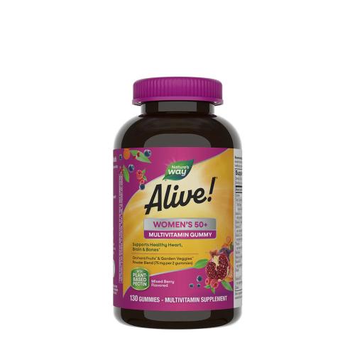 Natures Way Alive!® Women's 50+ Gummy Multivitamin (130 Gumiový cukr, Směs lesních plodů)