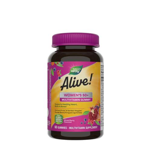 Natures Way Alive!® Women's 50+ Gummy Multivitamin (60 Gumový cukr, Směs lesních plodů)