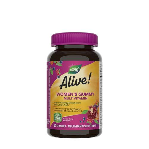 Natures Way Alive!® Women’s Gummy Multivitamin (60 Gumový cukr, Směs lesních plodů)