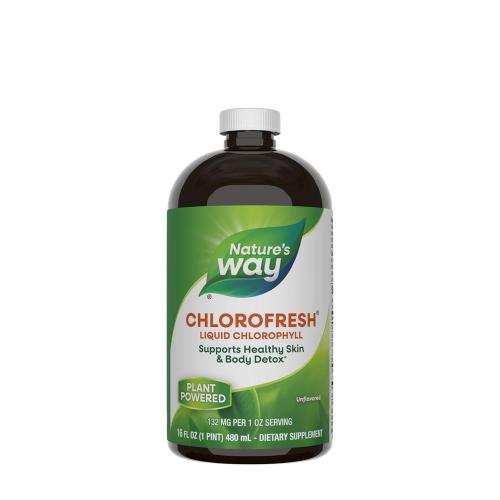 Natures Way Chlorofresh® Liquid Chlorophyll (480 ml, Bez příchutě)