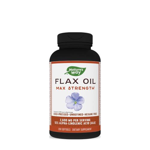 Natures Way Flax Oil Max Strength (200 Měkká kapsla)