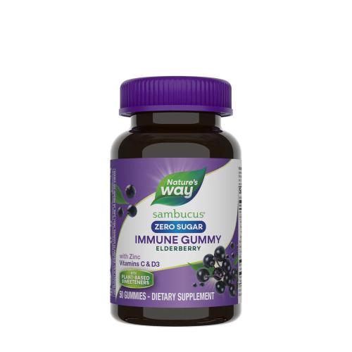 Natures Way Sambucus Zero Sugar Immune Gummy (50 Gumový cukr)