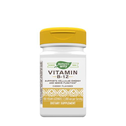 Natures Way Vitamin B12 (100 Cucavá tableta, Třešeň)