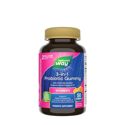 Natures Way 3-in-1 Probiotic Women's Gummy (50 Gumový cukr)