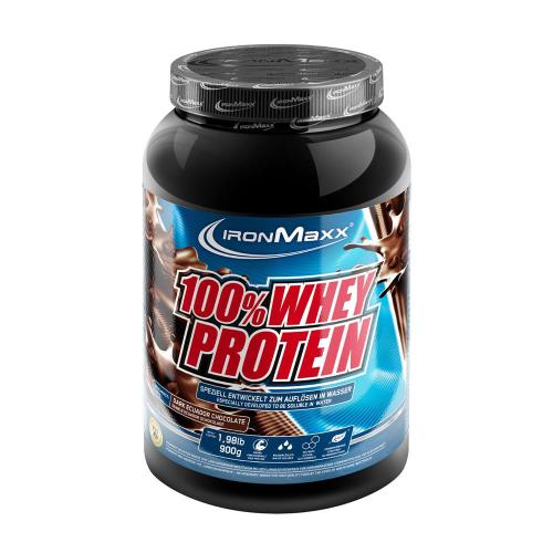 Ironmaxx 100% Whey Protein (900 g, Hořká čokoláda)