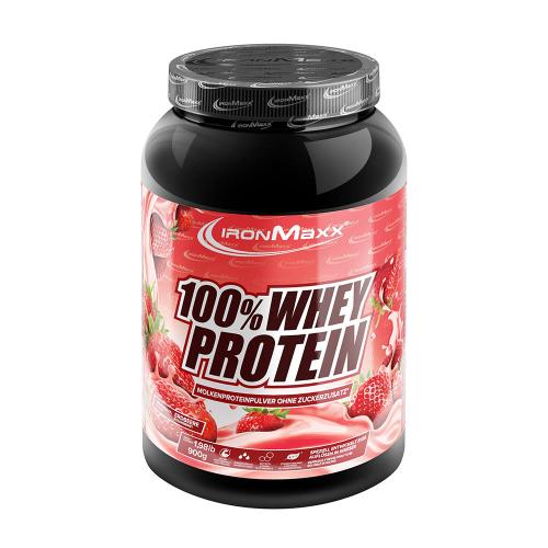 Ironmaxx 100% Whey Protein (900 g, Jahoda)