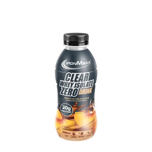 Ironmaxx Clear Whey Isolate Zero (500 ml, Broskvový ledový čaj)