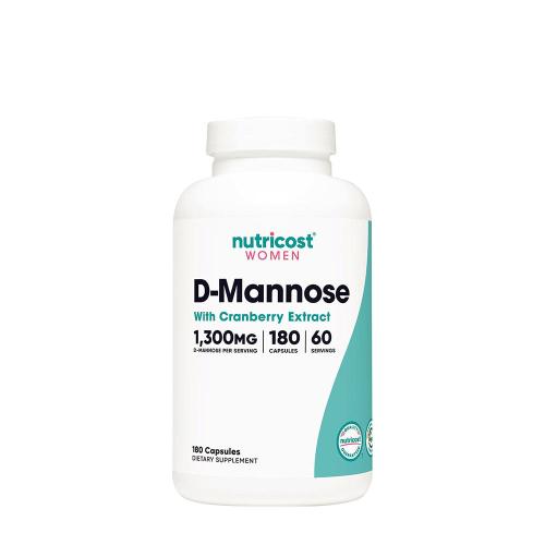 Nutricost D-Mannose with Cranberry Extract for Women 1300 mg (180 Kapsla)