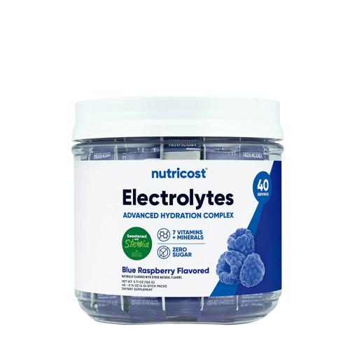 Nutricost Electrolytes Hydration Stick Packs (156 g, Modrá malina)