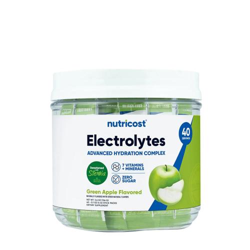 Nutricost Electrolytes Hydration Stick Packs (156 g, Zelené jablko)