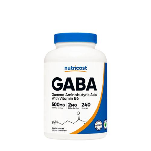 Nutricost GABA + B6 500 mg (240 Kapsla)