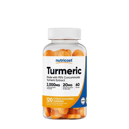 Nutricost Turmeric Gummies 2,000 mg (120 Gumový cukr, Citron)