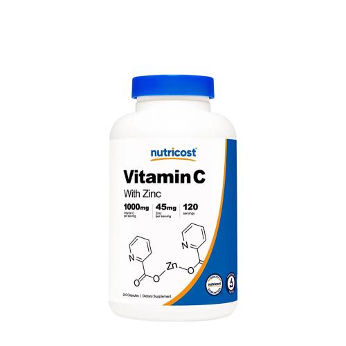 Nutricost Vitamin C (with Zinc) 1,000 mg (240 Kapsla)