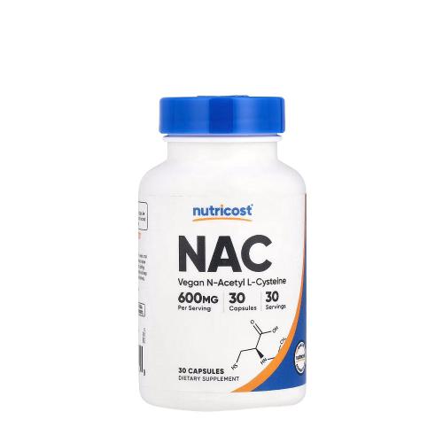 Nutricost N-Acetyl L-Cysteine (NAC) 600 mg (30 Kapsla)