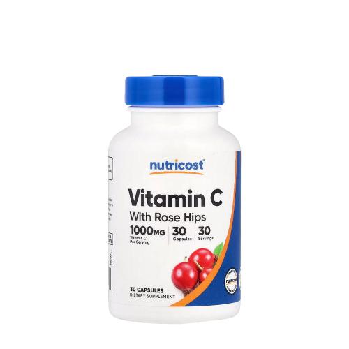 Nutricost Vitamin C with Rose Hips Capsules (30 Kapsla)