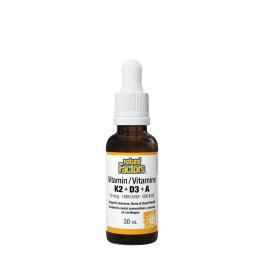Natural Factors K2+D3+A 50 mcg/1000 IU/500 IU (30 ml)