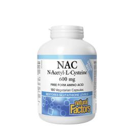   Natural Factors N-Acetyl-L-Cysteine Amino Acid (NAC) 600 mg (180 Veg Kapsla)