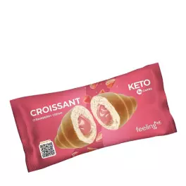 FeelingOK Strawberry Cream-Filled Croissant (50 g)