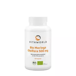 Vitaworld Moringa Oleifera 500 mg Organic (120 Kapsla)