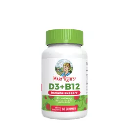 MaryRuth's D3 + B12 Gummies (60 Gumový cukr, Jahoda)