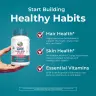 MaryRuth's Organic Hair, Skin, & Nails Gummies (60 Gumový cukr, Jahoda)