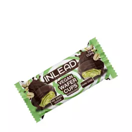   INLEAD Nutrition Wafer Cups (50 g, Veganská hořká čokoláda s pistáciemi)