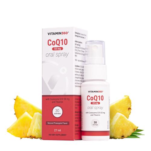 Vitamin360 Ústní sprej CoQ10 (27 ml, Ananas)