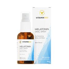 Vitamin360 Melatonin Oral Spray (30 ml, Mátová příchuť)